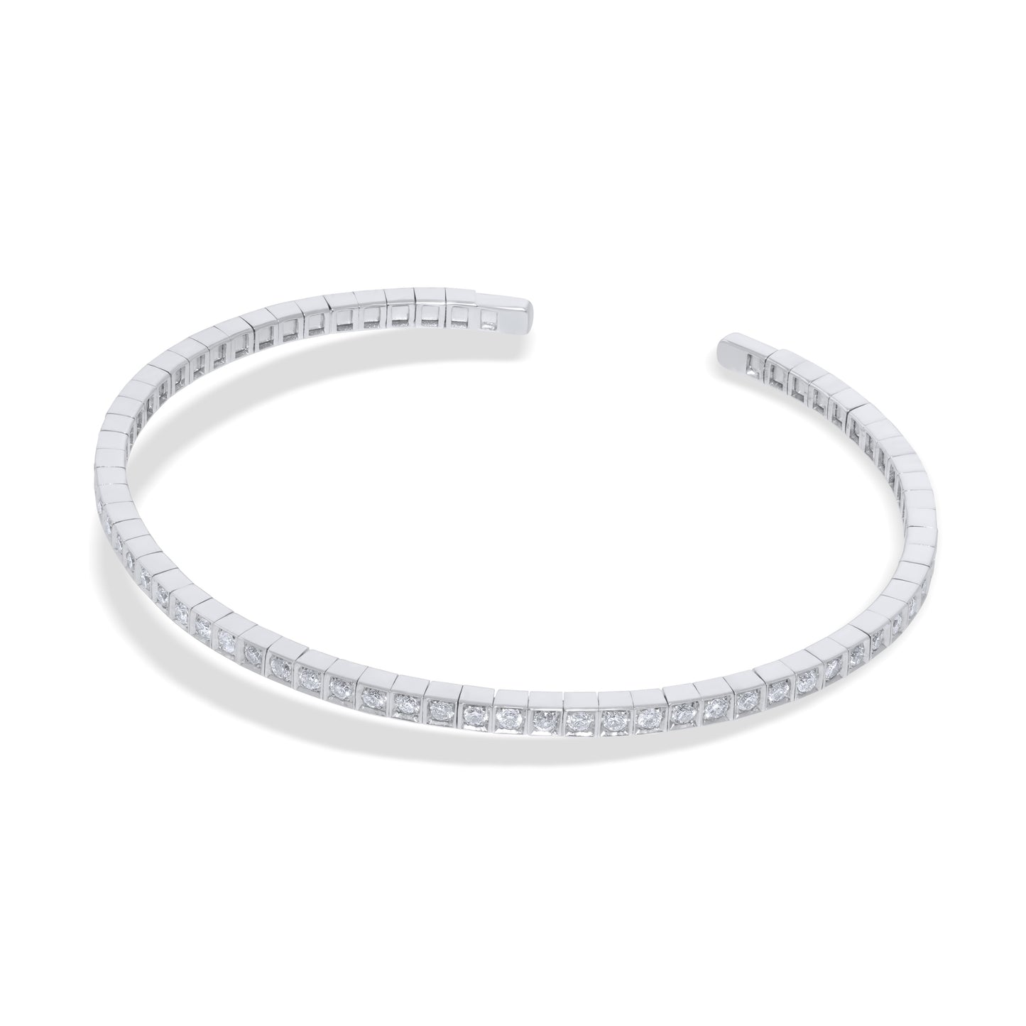 White Gold Bracelet set with 1.27 Carats Diamonds. - House Of Lux